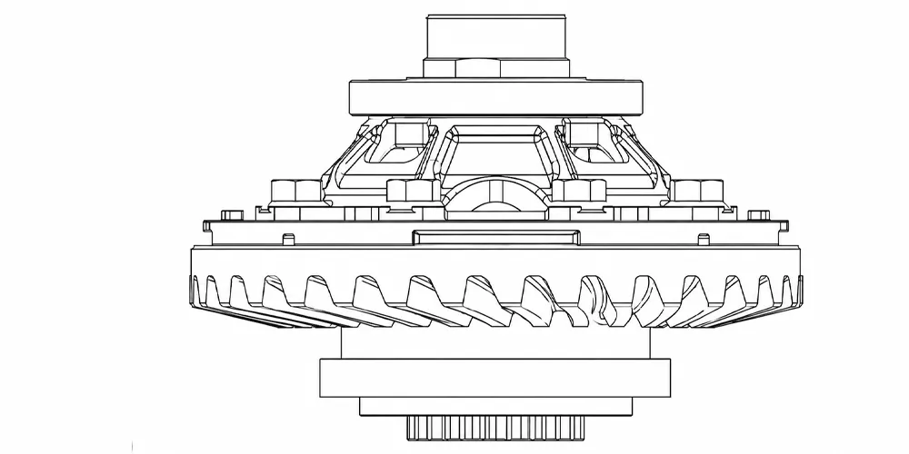 automatictransmissionpart-products-EP-1000 Front Axle Differential Assembly-draft