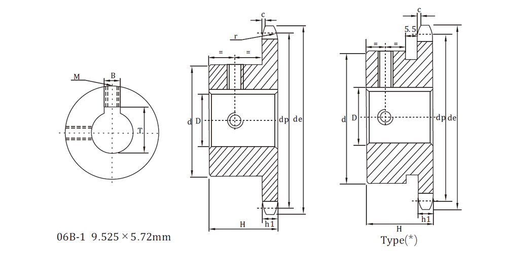 automatictransmissionpart-products-EP-06B Finished Bore Sprockets 38 × 732-draft