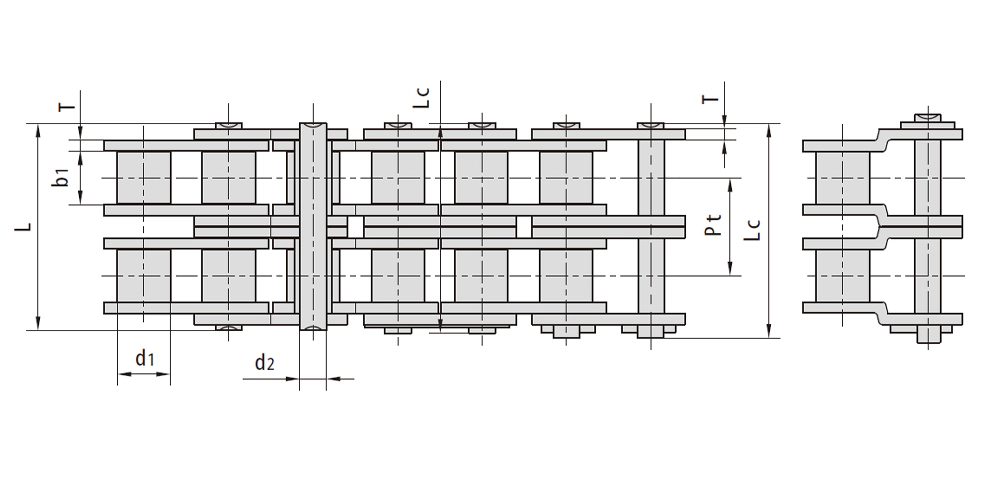 automatictransmissionpart-products-EP-A-Series Short Pitch Precision Double Row Roller Chain-draft