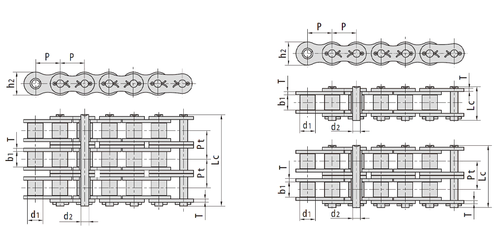 automatictransmissionpart-products-EP-Heavy Duty Series Cottered Type Roller Chains-draft