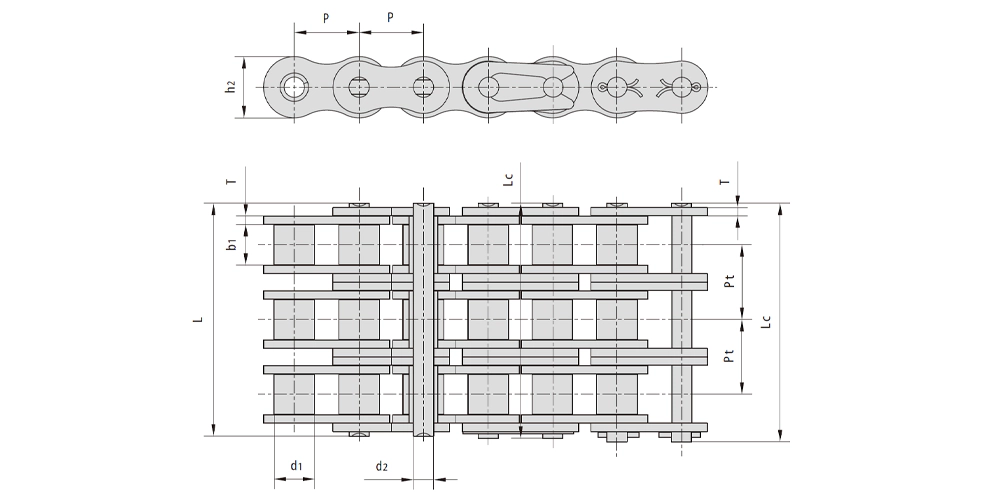 automatictransmissionpart-products-EP-Heavy Duty Triplex Roller Chain-draft