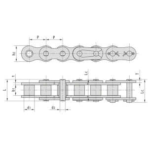 automatictransmissionpart-products-EP-SH Heavy Duty Short Pitch Roller Chains