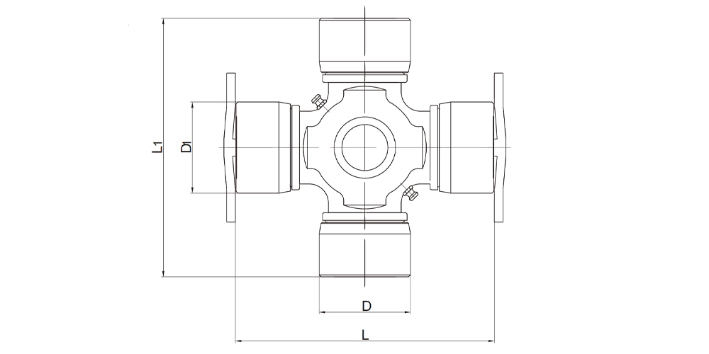 automatictransmissionpart-products-EP-Universal Joint With 2 Welder Plate-Plain Round Bearings-draft