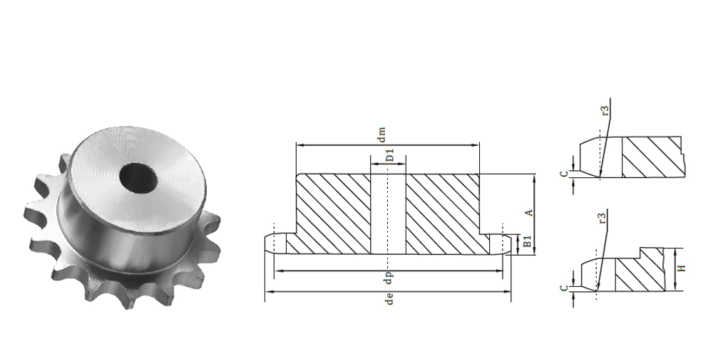 automatictransmissionpart-products-EP083B-European Standard Sprockets 12''x316''-draft