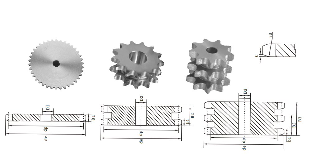 EP08B-123-欧洲标准链轮 1/2''x5/16'' 自动变速器零件产品 EP08B-123-欧洲标准链轮 3 12''x516''-草稿